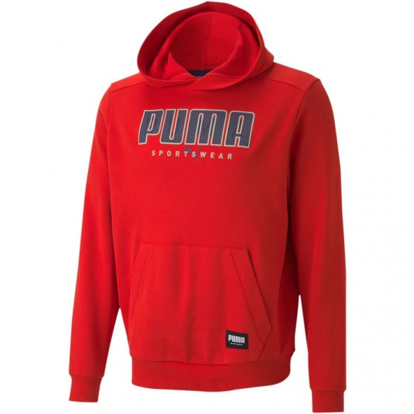 Puma Erkek Hoodie Athletics ERKEK SWEATSHİRT 58345611 KIRMIZI