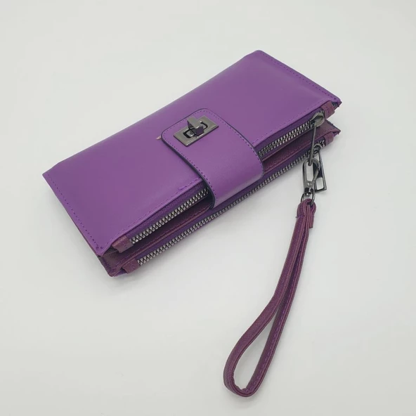 El Tutma Saplı ve Kapaklı Model Kadın Cüzdan - 9