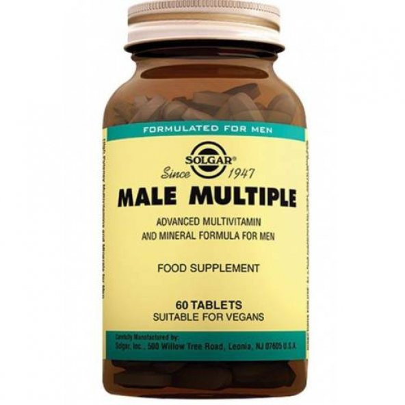 Solgar Male Multiple 60 Tablet Multivitamin