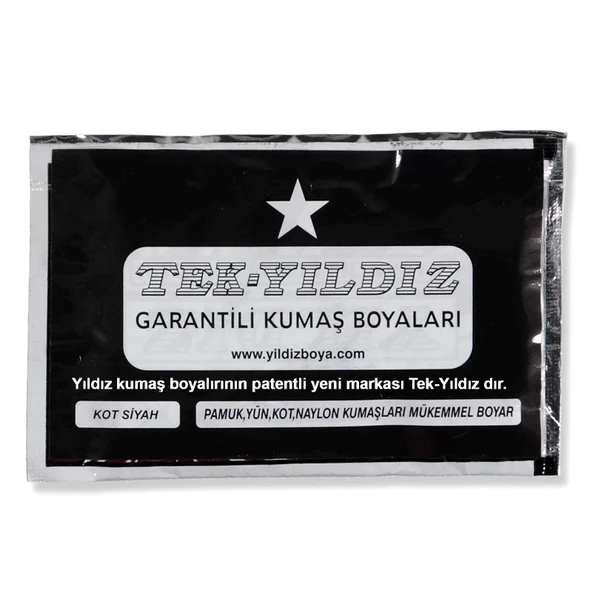TekYıldız Kumaş Boyası - Siyah
