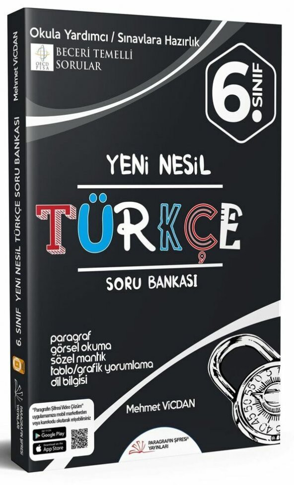 Paragrafın Şifresi Yayınları 6. Sınıf Türkçe Soru Bankası