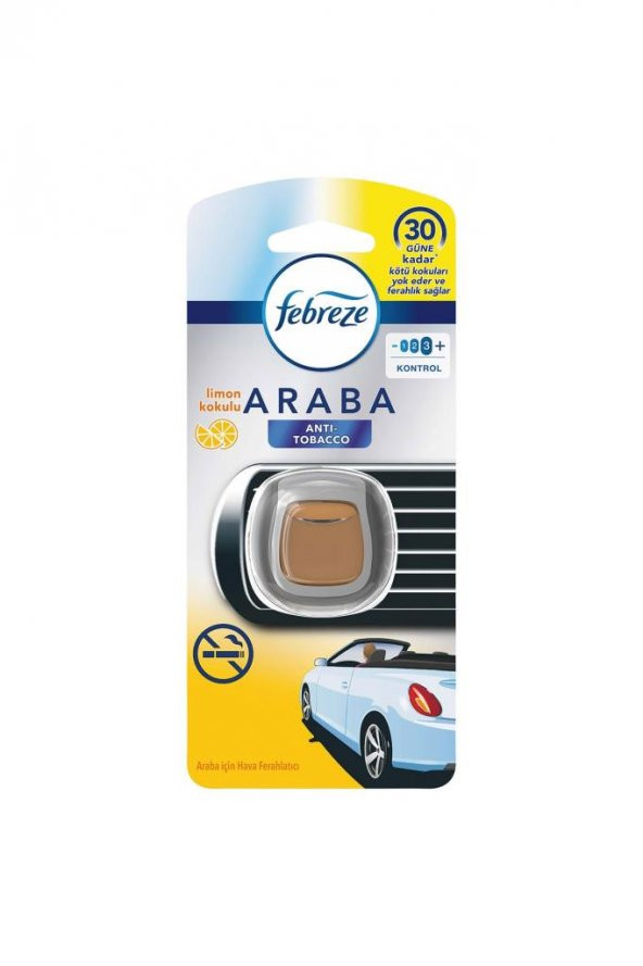 Febreze Hava Ferahlatıcı 2 ml Araba Kokusu Sigara Kokusunu Önleyici Limon Kokulu 4015400865902 - 2