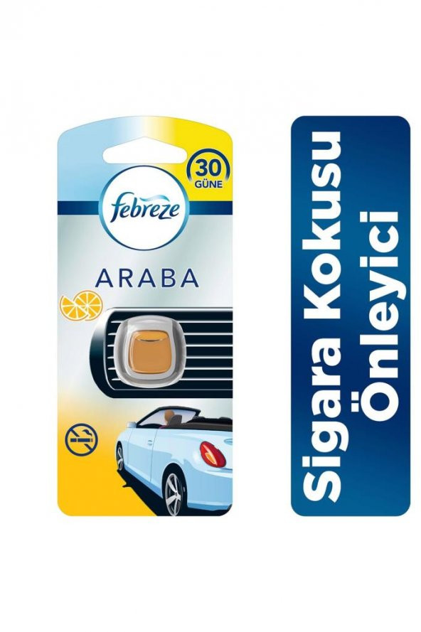 Febreze Hava Ferahlatıcı 2 ml Araba Kokusu Sigara Kokusunu Önleyici Limon Kokulu 4015400865902