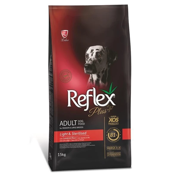 Reflex Plus Kuzulu Kısır Light Yetişkin Kuru Köpek Maması 15 Kg