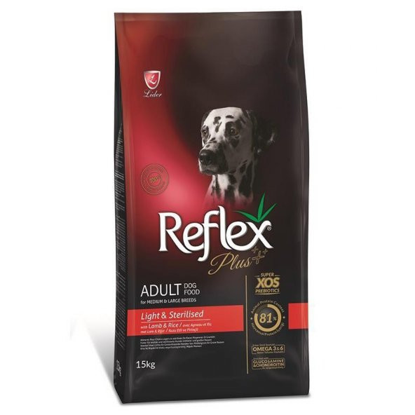 Reflex Plus Kuzulu Kısır Light Yetişkin Kuru Köpek Maması 15 Kg