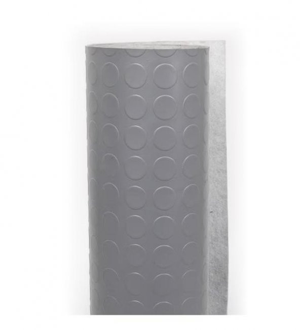 PVC Para Zemin Kaplama Yer Döşemesi Muşamba 1.6mm Gri 100x100cm