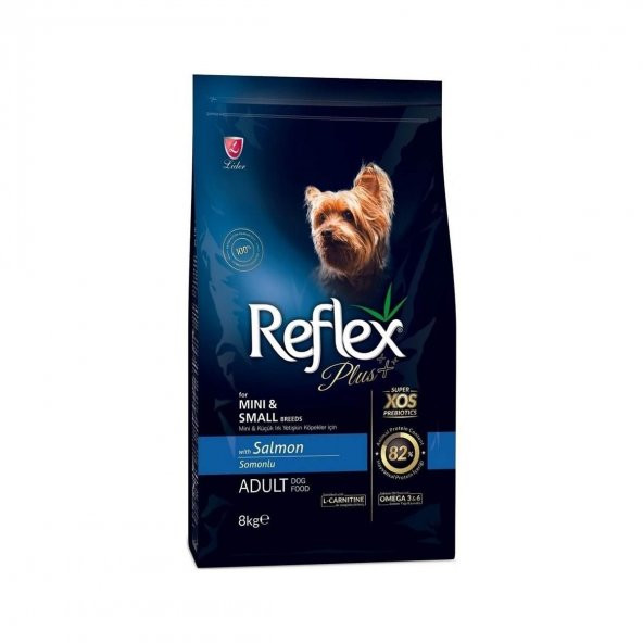 Reflex Plus Somonlu Mini ve Küçük Irk Yetişkin Köpek Maması 8 Kg