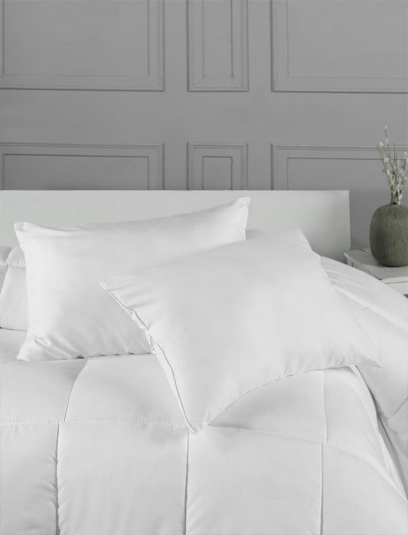 2 Adet Antialerjik 50x70 Boncuk Slikon Yastık - 2