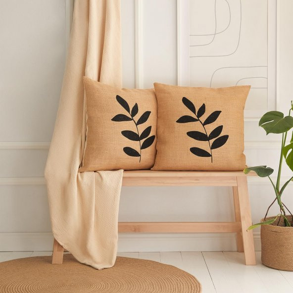 Ocean Home Textile 2li Jüt Kırlent Kılıfı Seti 50 x 50 cm