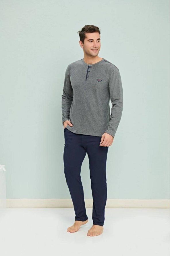 BLUES MODA Fapi Pamuklu Pijama Takımı - 2