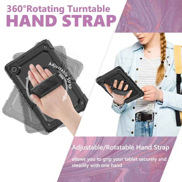 Apple iPad 11.Nesil A16 11inç/10.Nesil 10.9inç Kılıf Defender Askılı Pars Case Fuji - 5