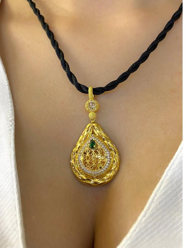 Yaşam Çiçeği 8 Ayar Altın Kolye Ucu 4.75 gr - Resim 2