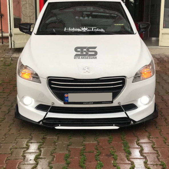 Üniversal Ön Ek 4 Parça Kanatlı Beyaz Dilli Ön Lip - 3