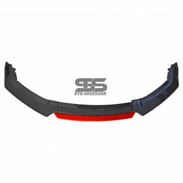 Üniversal Ön Ek 4 Parça Kanatlı Kırmızı Dilli Ön Lip - 2