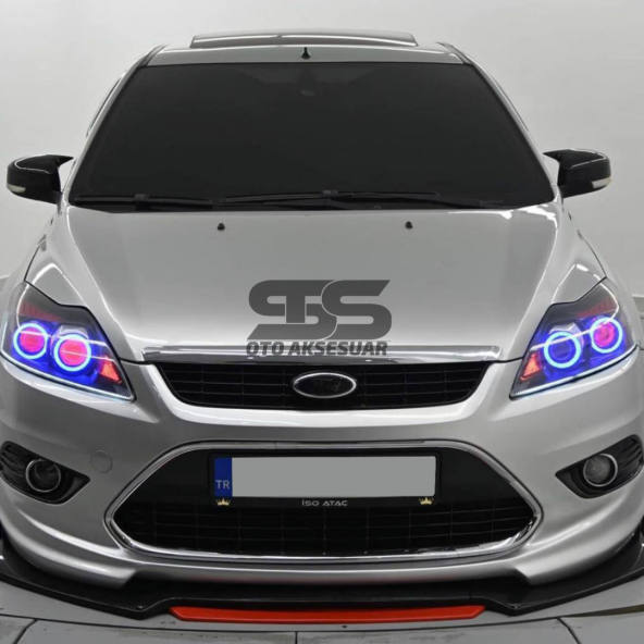 Üniversal Ön Ek 4 Parça Kanatlı Kırmızı Dilli Ön Lip - 3