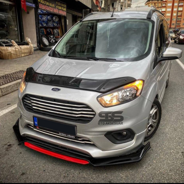 Üniversal Ön Ek 4 Parça Kanatlı Kırmızı Dilli Ön Lip - 4