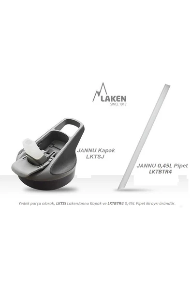 Laken Tritan Jannu Şişe 0,45L - Granit LKTN4G - Resim 3