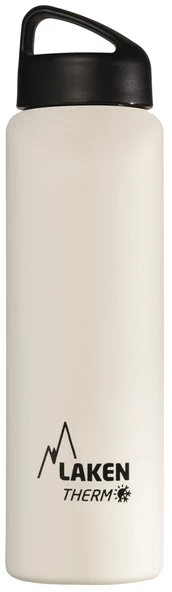 Laken Çelik 18/8 Classic Termos Şişe 1L - Beyaz LKTA10B ürün görseli