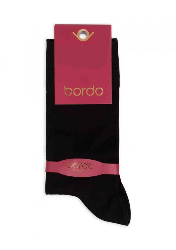 Bordo Bambu Dikişsiz Erkek Çorap GBK1001 | Siyah