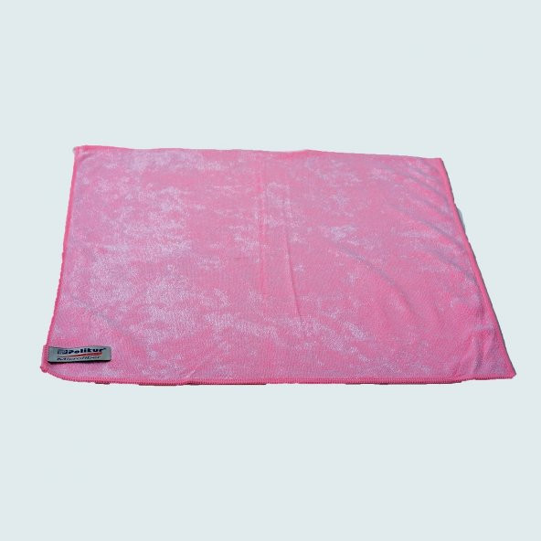 Polikur 3222 Mikrofiber Toz ve Cam Bezi 40 x 40 cm. - Pembe - 12 Adet