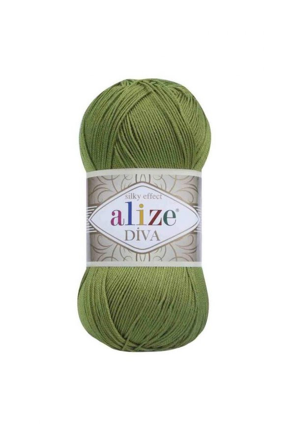Alize Diva El Örgü İpi Yeşil 210 - 1