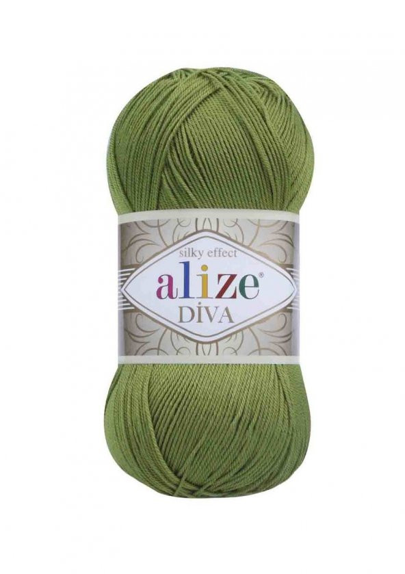 Alize Diva El Örgü İpi Yeşil 210 - 2