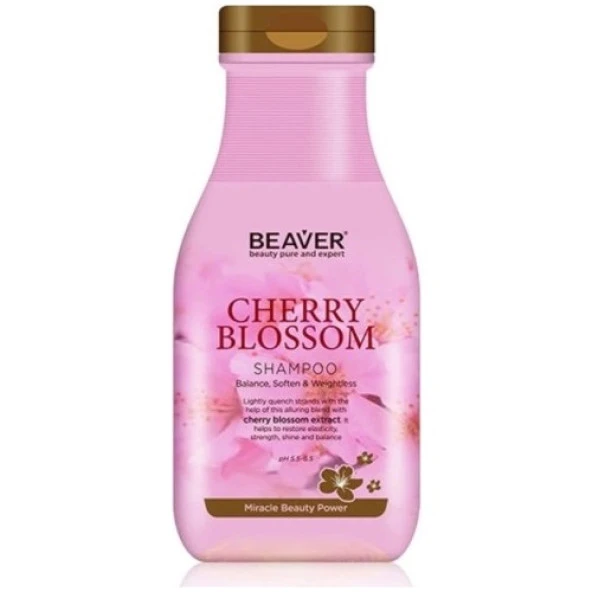 Beaver Cherry Blossom Shampoo Kiraz Ağacı Özlü Şampuan 350 ml