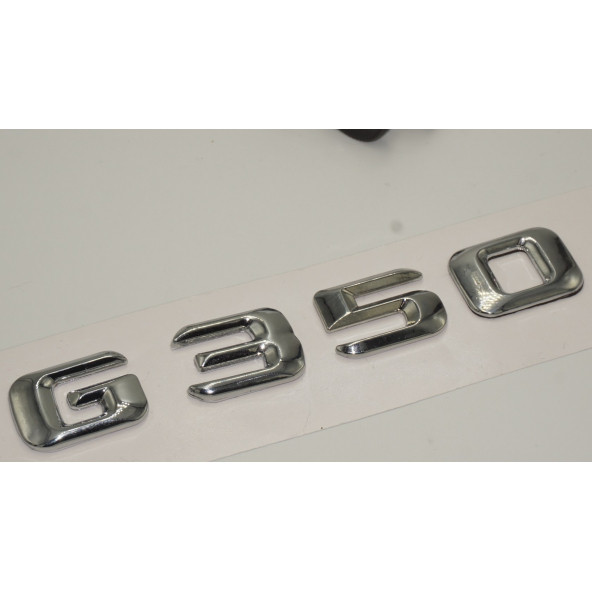 Benz G350 Bagaj Krom Metal 3M 3D Yazı Logo - Resim 3