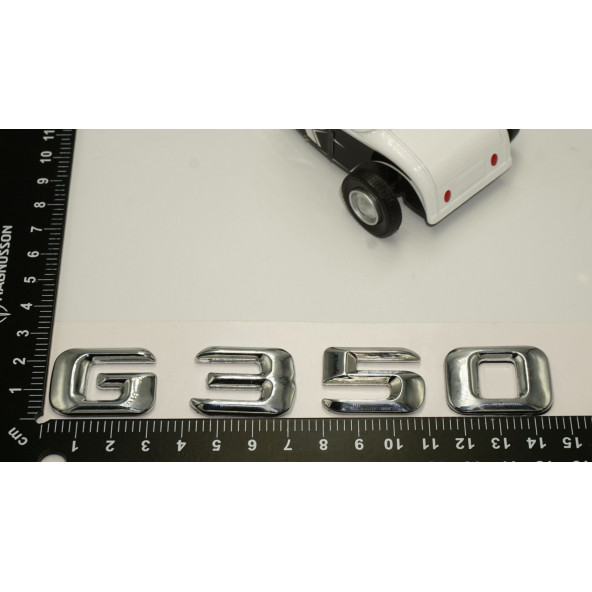 Benz G350 Bagaj Krom Metal 3M 3D Yazı Logo - Resim 5