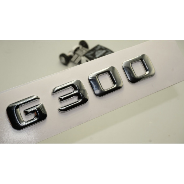Benz G300 Bagaj Krom Metal 3M 3D Yazı Logo