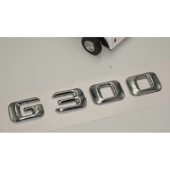 Benz G300 Bagaj Krom Metal 3M 3D Yazı Logo - 3
