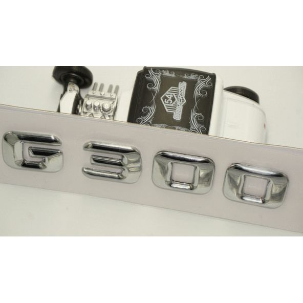 Benz G300 Bagaj Krom Metal 3M 3D Yazı Logo - 4