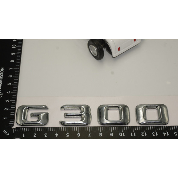 Benz G300 Bagaj Krom Metal 3M 3D Yazı Logo - 5