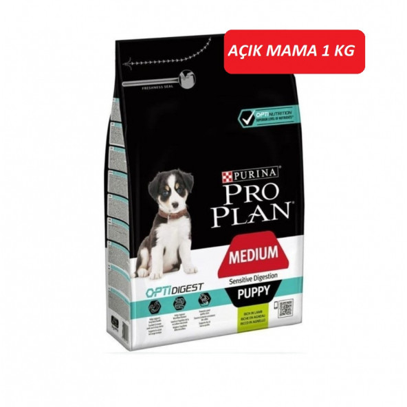 Pro Plan Puppy Orta Irk Kuzu Etli Yavru Köpek Maması 1 KG