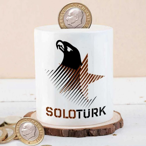 Solo Türk Kartal Logo Para Birikim Kumbarası-76577