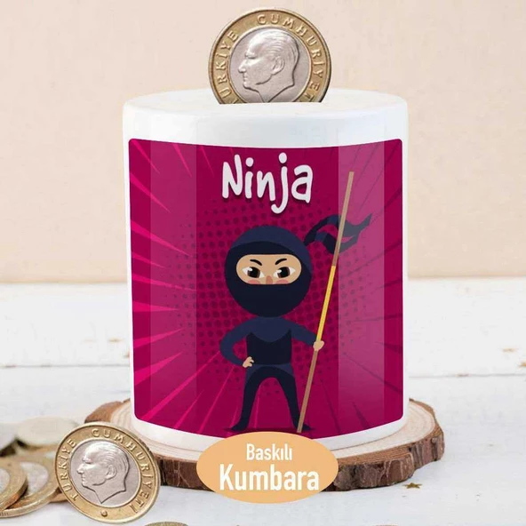 Çocuklar İçin Savaşçı Ninja Para Birikim Kumbarası-2147870243