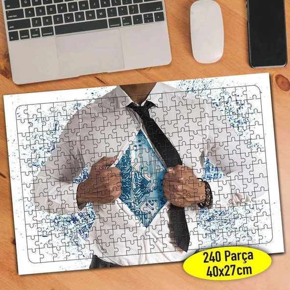 İş Dünyası Bilişim Uzmanı 240 Parça Puzzle Yapboz-18295734