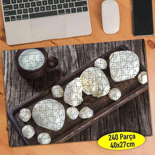 Mozzarella Peynir Topları 240 Parça Puzzle Yapboz-106903212