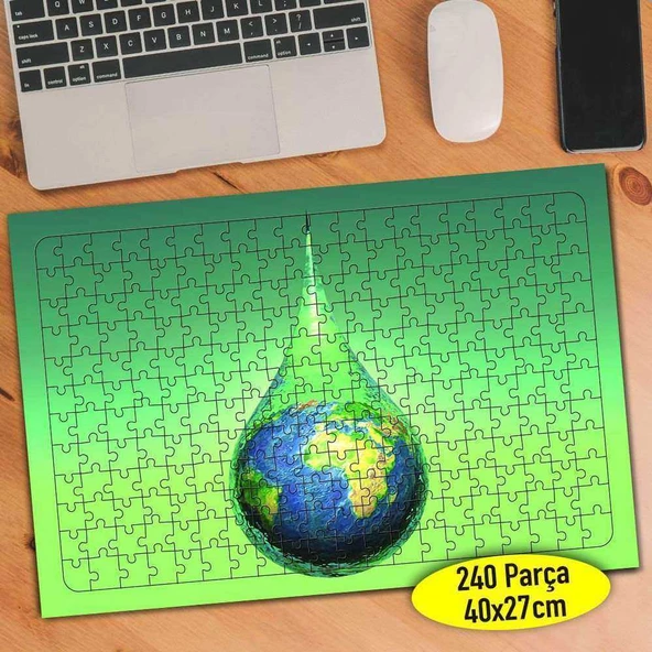 Temiz Çevre Temiz Dünya 240 Parça Puzzle Yapboz-92750999