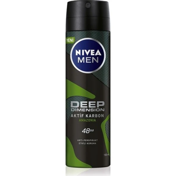 Nivea Men Deep Dimension Amazonia Sprey Deodorant 150 ml Erkek