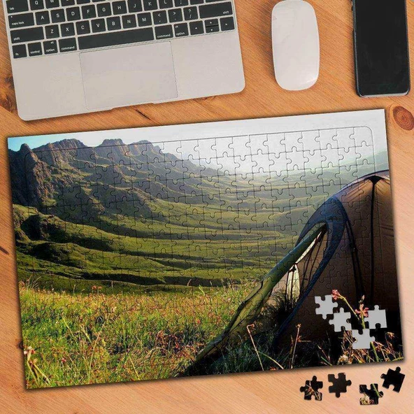 Çayır-Kamp-Manzara 240 Parça Puzzle Yapboz-5346