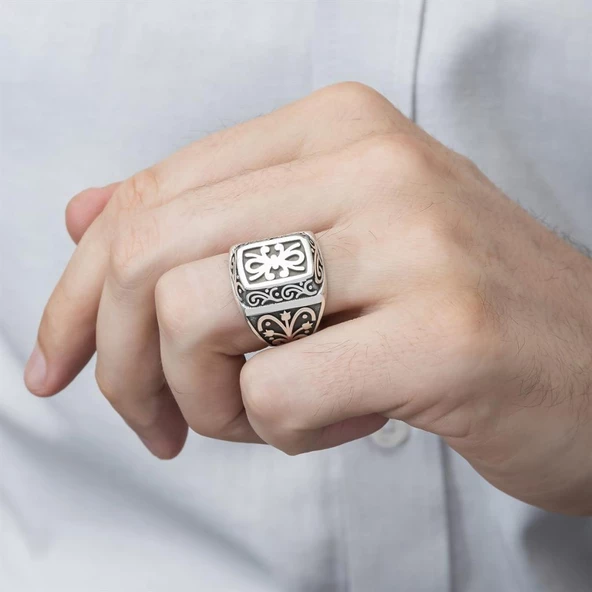 Kurtlar Vadisi Polat Alemdar Baron 925 Gümüş Erkek Yüzük - 5