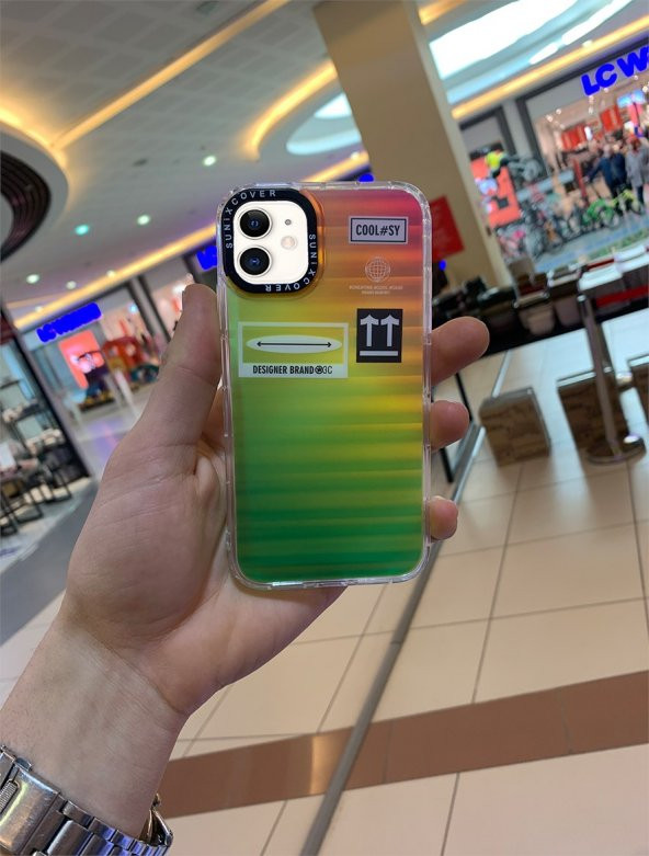 İphone 14 Pro Max - Hologramlı - Çok Renkli - Summer Cover - Resim 3