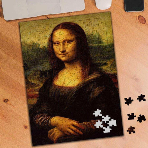 Mona Lisa-Leonardo da Vinci 240 Parça Puzzle Yapboz-1908