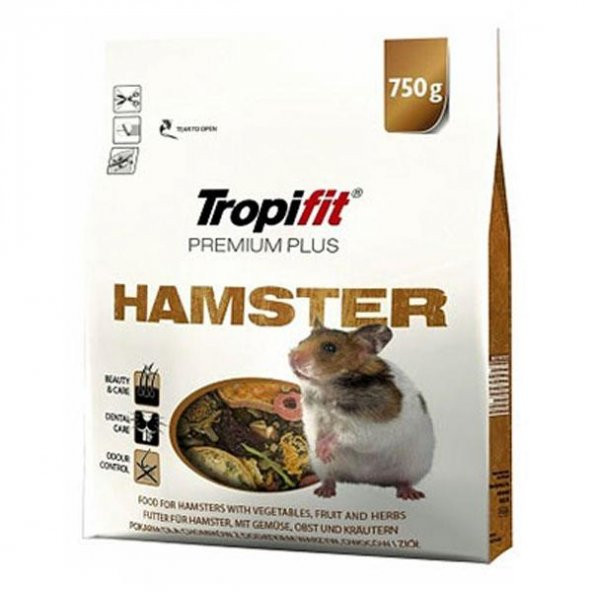 Tropifit Premium Plus Hamster Yemi 750gr