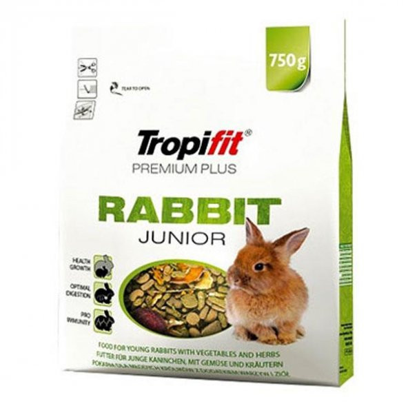 Tropifit Premium Plus Yavru Tavşan Yemi 750gr