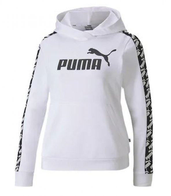Puma Kadın Kapşonlu Sweatshirt 58122002 Beyaz - 2