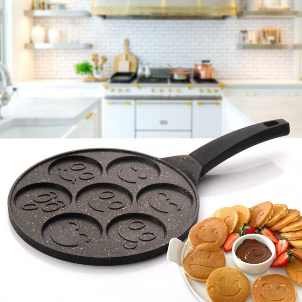 Pankek Tavası Oms 26 CM Siyah Granit