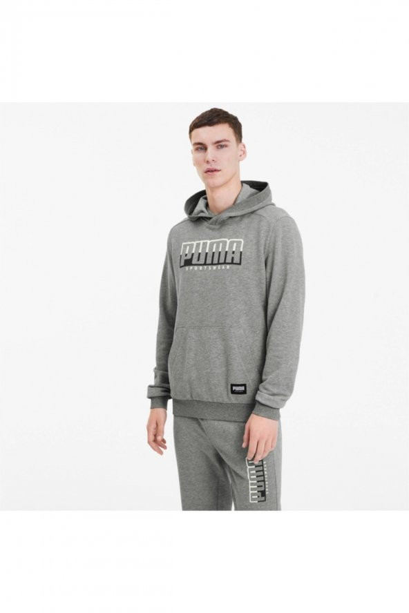 Puma Erkek Spor Gri Sweatshirt - ATHLETICS - 58134703 - 2