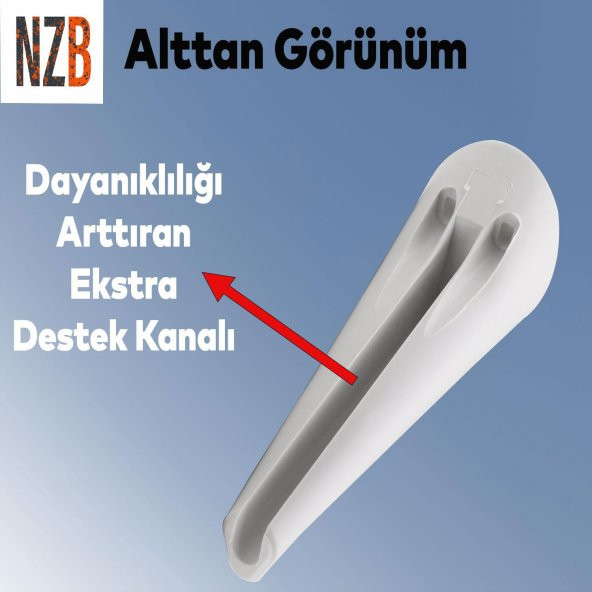 Lüks Mobilya Kanepe Sehpa TV Ünitesi Koltuk Ayağı 14 cm Beyaz Baza Ayak - 4